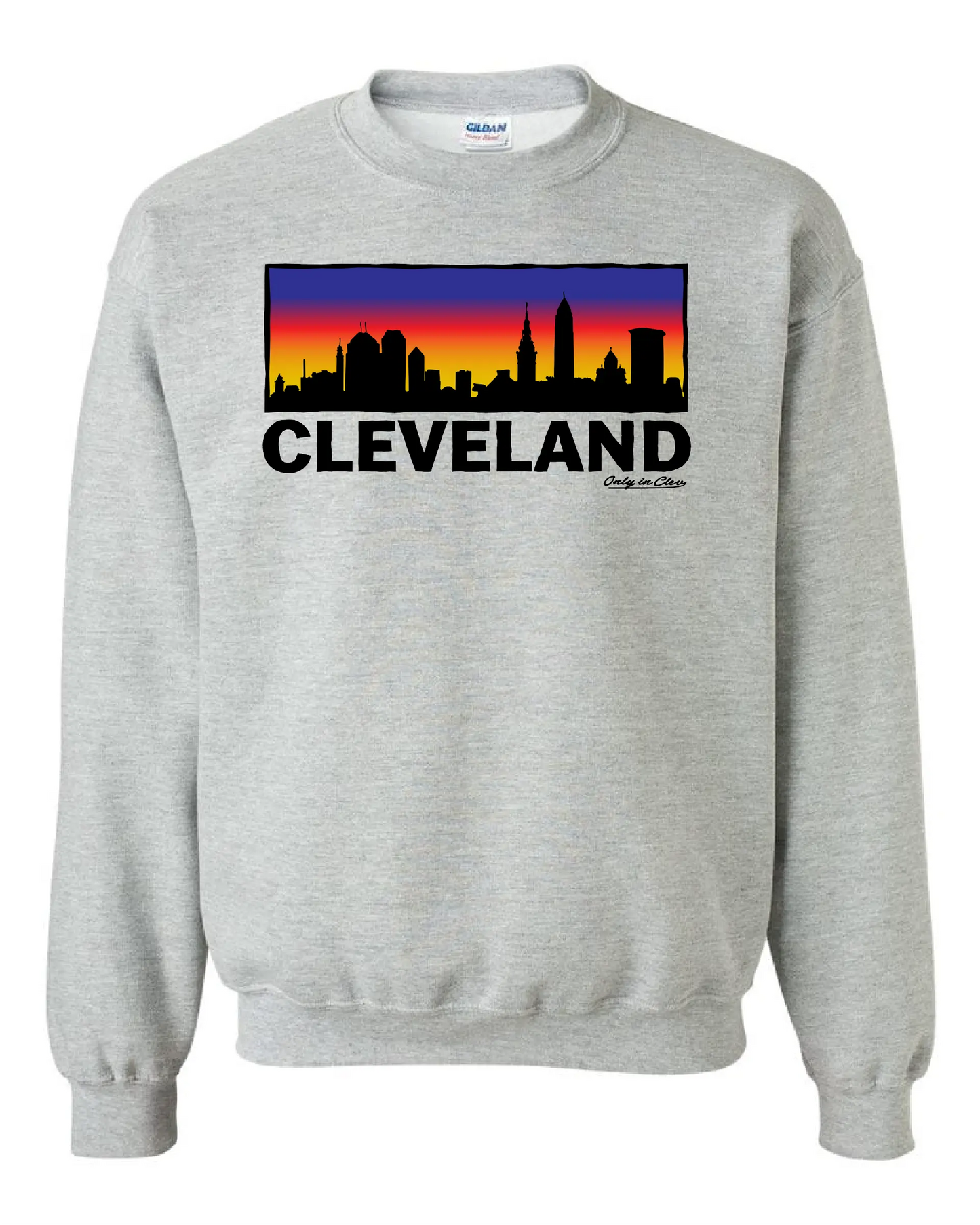 Colorful Skyline on Grey - Only in Clev 