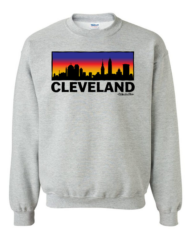 Colorful Skyline on Grey