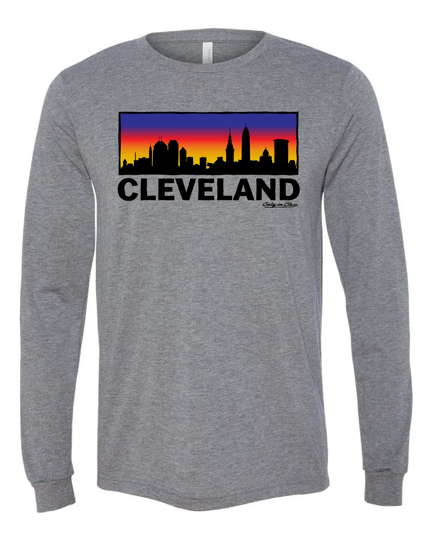 Colorful Skyline on Grey - Only in Clev 