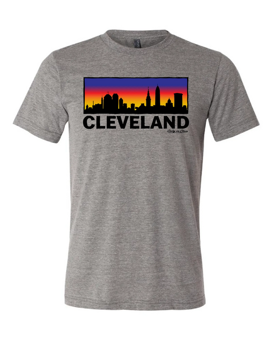 Colorful Skyline on Grey - Only in Clev 