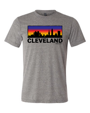 Colorful Skyline on Grey