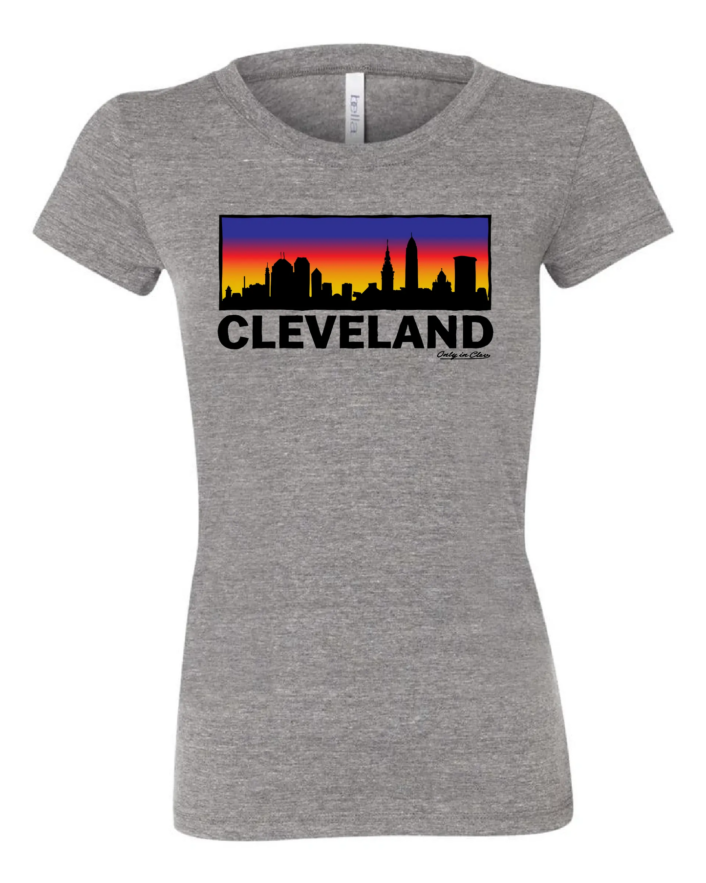 Colorful Skyline on Grey - Only in Clev 