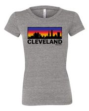 Colorful Skyline on Grey