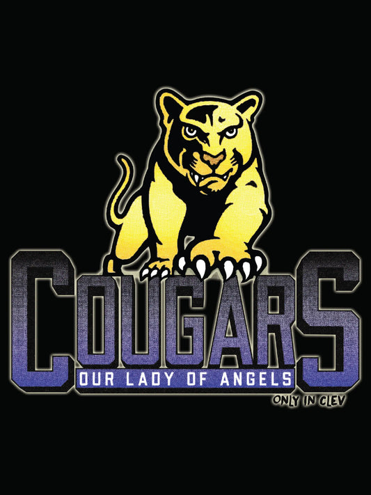 "OLA Cougar" Design on Black - Only in Clev 