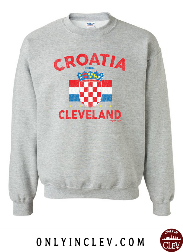 "Cleveland Croatia" Design on Gray - Only in Clev
