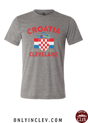 "Cleveland Croatia" Design on Gray - Only in Clev