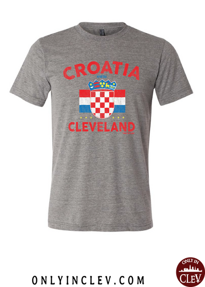 Croatia-Cleveland Nationality Tee T-Shirt - Only in Clev
