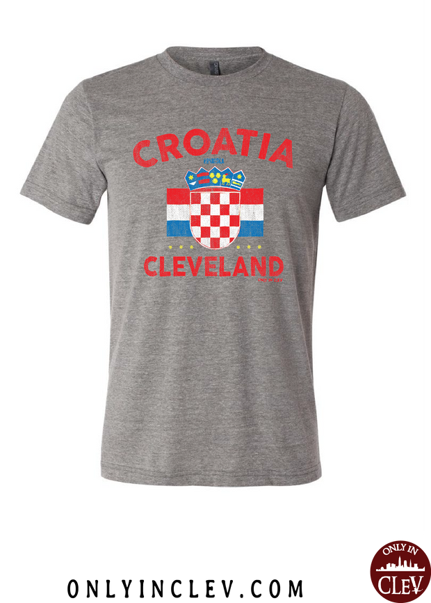 Croatia-Cleveland Nationality Tee T-Shirt - Only in Clev