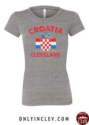 "Cleveland Croatia" Design on Gray - Only in Clev