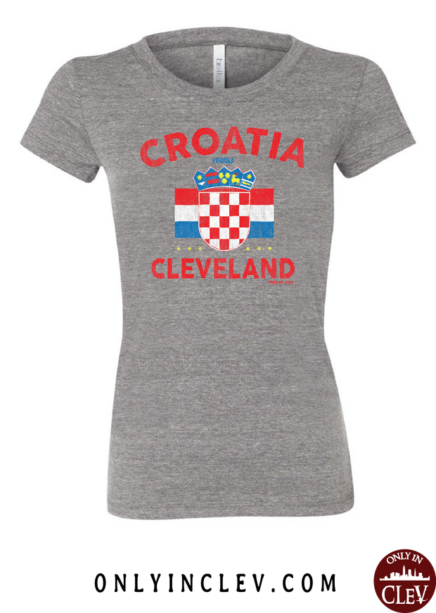 "Cleveland Croatia" Design on Gray - Only in Clev