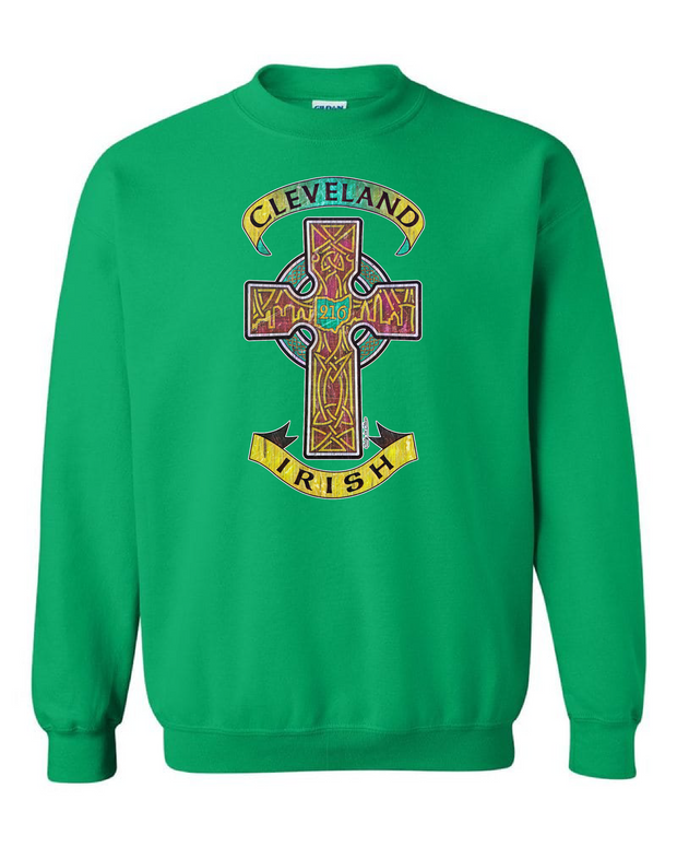 "Cleveland Celtic Cross" on Irish Green