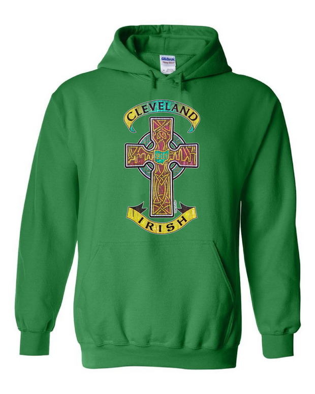 "Cleveland Celtic Cross" on Irish Green