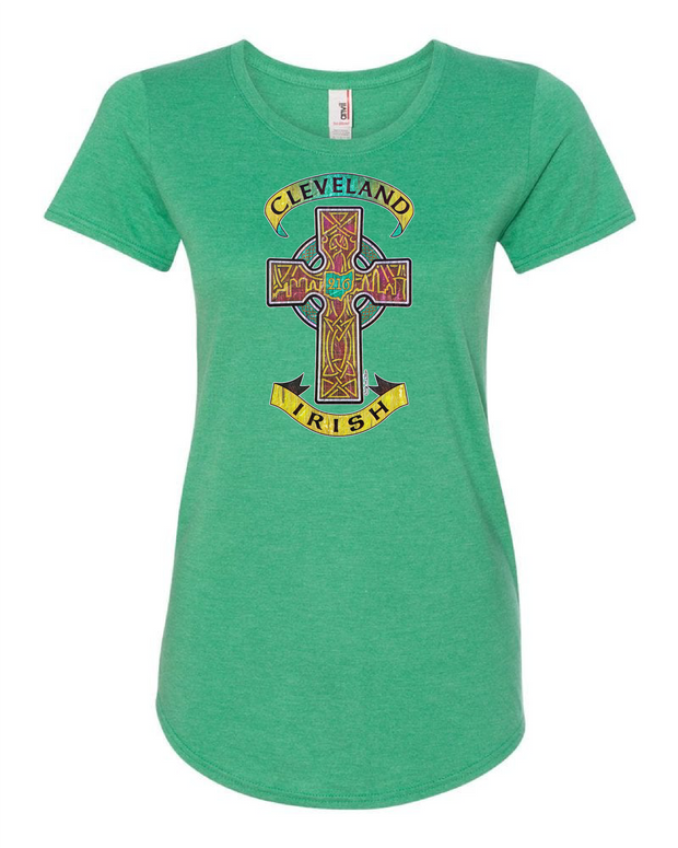 "Cleveland Celtic Cross" on Irish Green