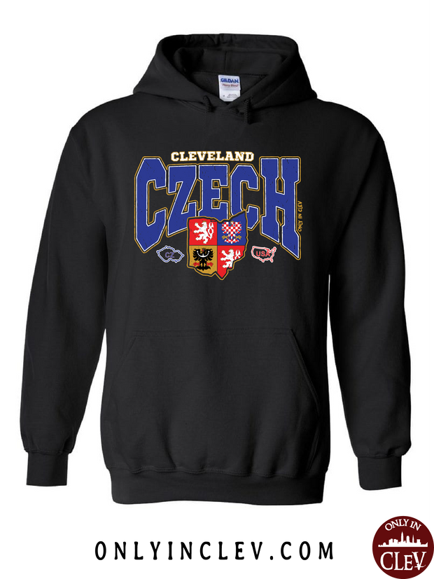 "Cleveland Czech" Design on Black - Only in Clev