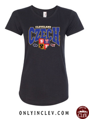 "Cleveland Czech" Design on Black - Only in Clev