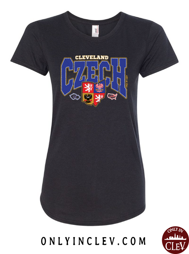 "Cleveland Czech" Design on Black - Only in Clev