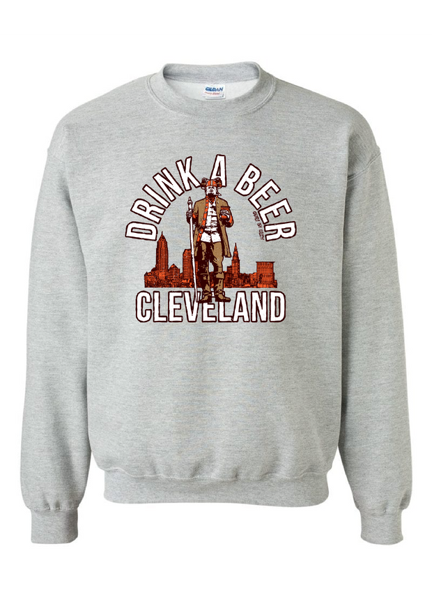 "Drink a Beer Cleveland" on Gray