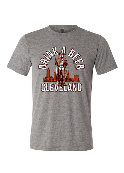 "Drink a Beer Cleveland" on Gray