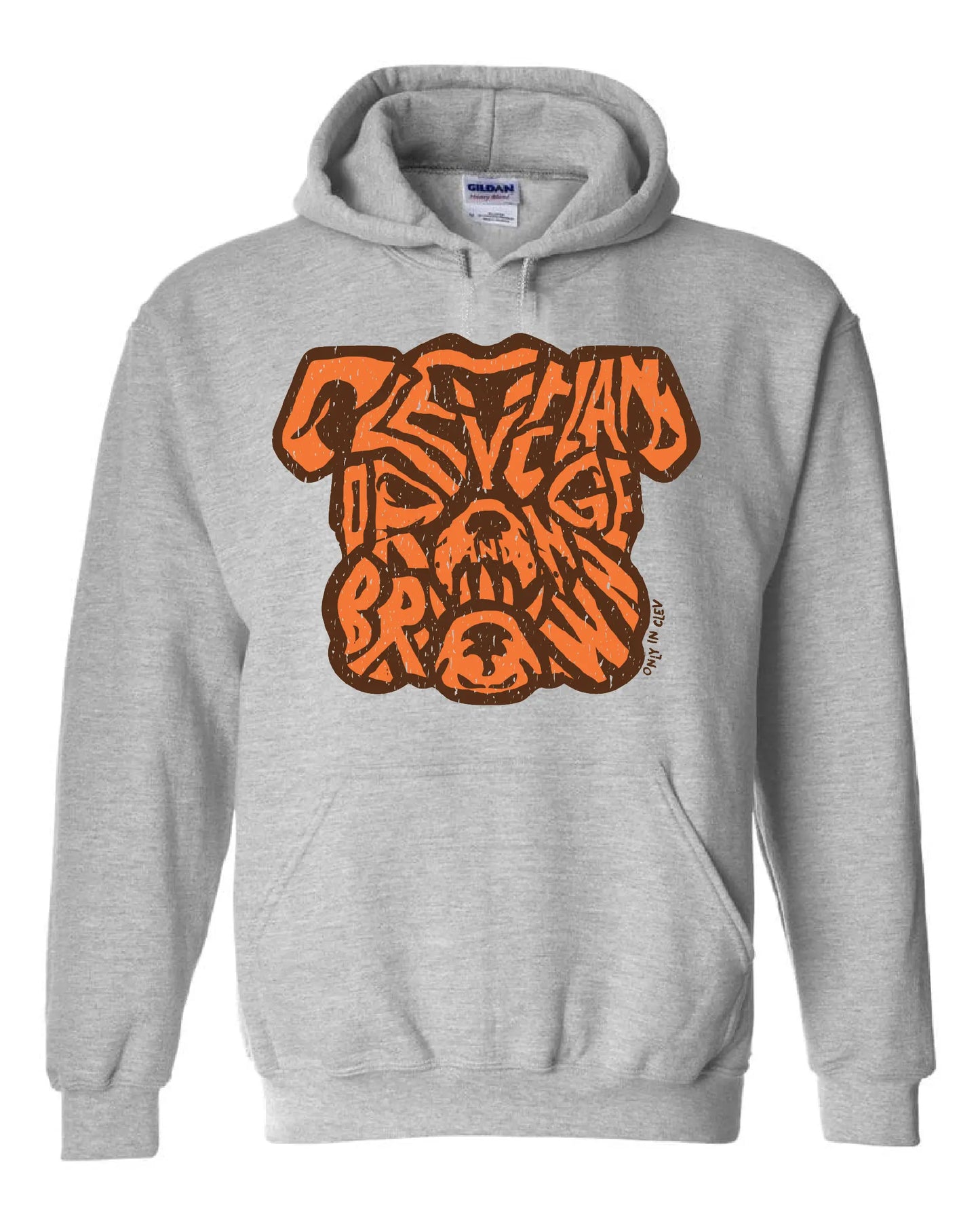 "Dawg T Shirt" on Gray - Only in Clev