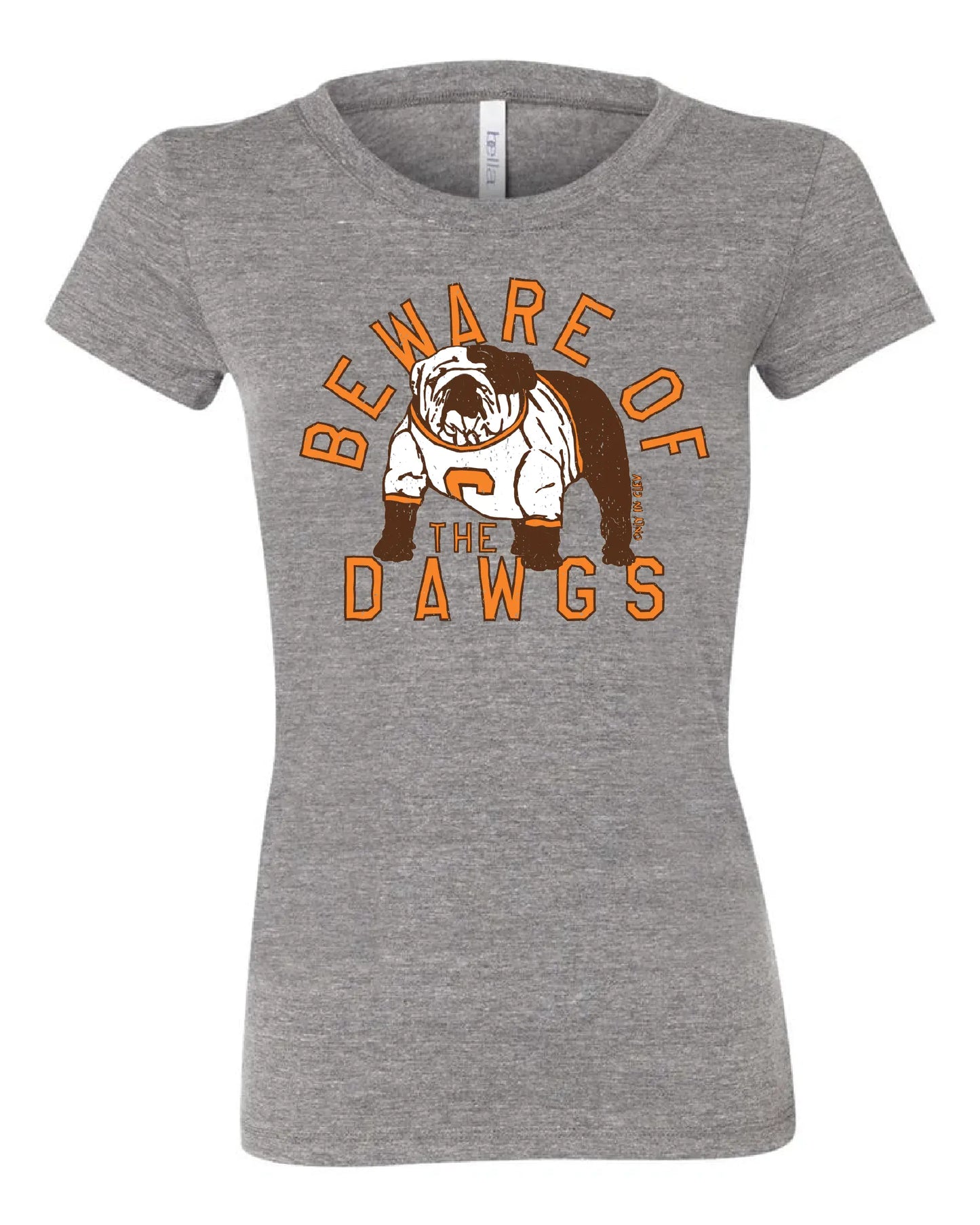 "Beware of the Dawgs" on Gray - Only in Clev