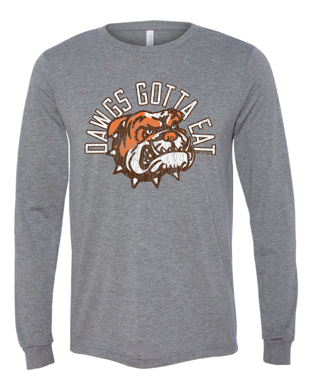 "Dawgs Gotta Eat" on Gray - Only in Clev
