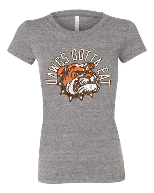 "Dawgs Gotta Eat" on Gray - Only in Clev