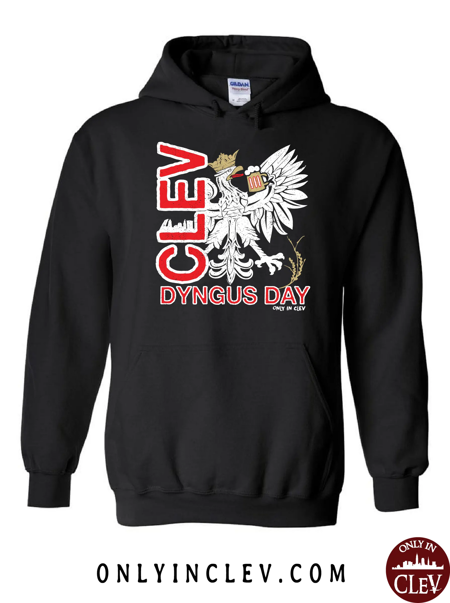 "Cleveland Dyngus Day" design on Black - Only in Clev