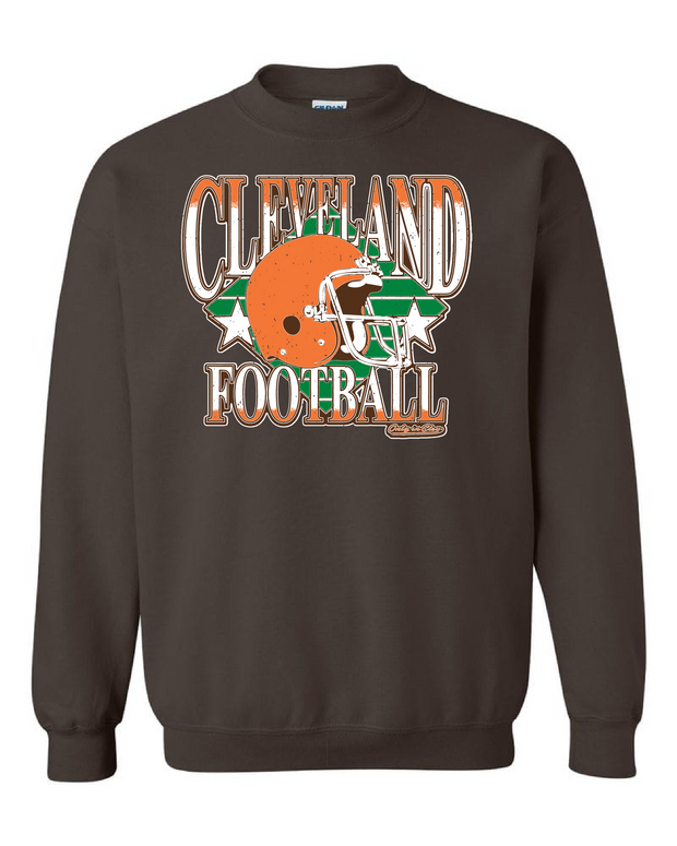 "Cleveland Vintage 80's Diamond Design" on Brown