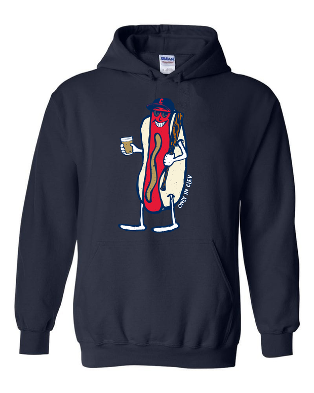 "Cleveland Dollar Dog Design" on Navy - Only in Clev