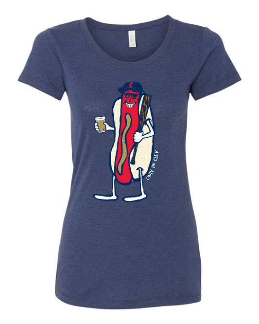 "Cleveland Dollar Dog Design" on Navy - Only in Clev