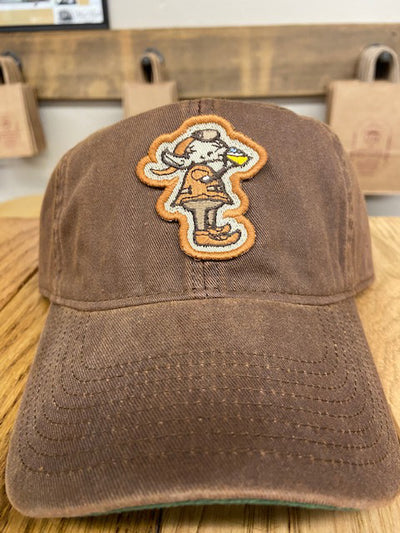 "Drinking Elf" on Brown Washed Dad's Hat - Only in Clev