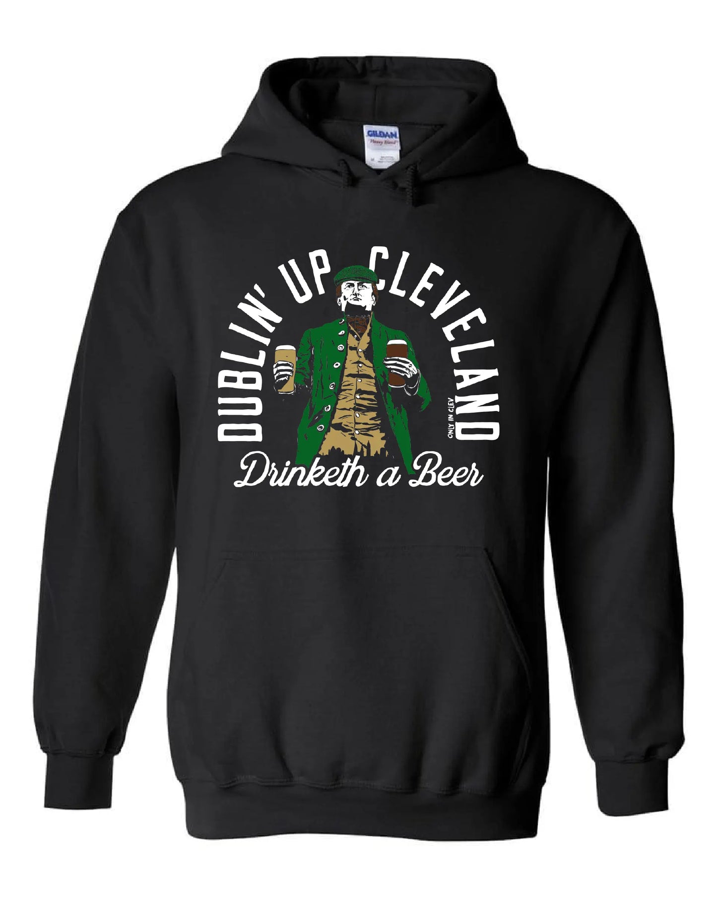 "Dublin Up Cleveland" on Black - Only in Clev 3XL-Hoodies