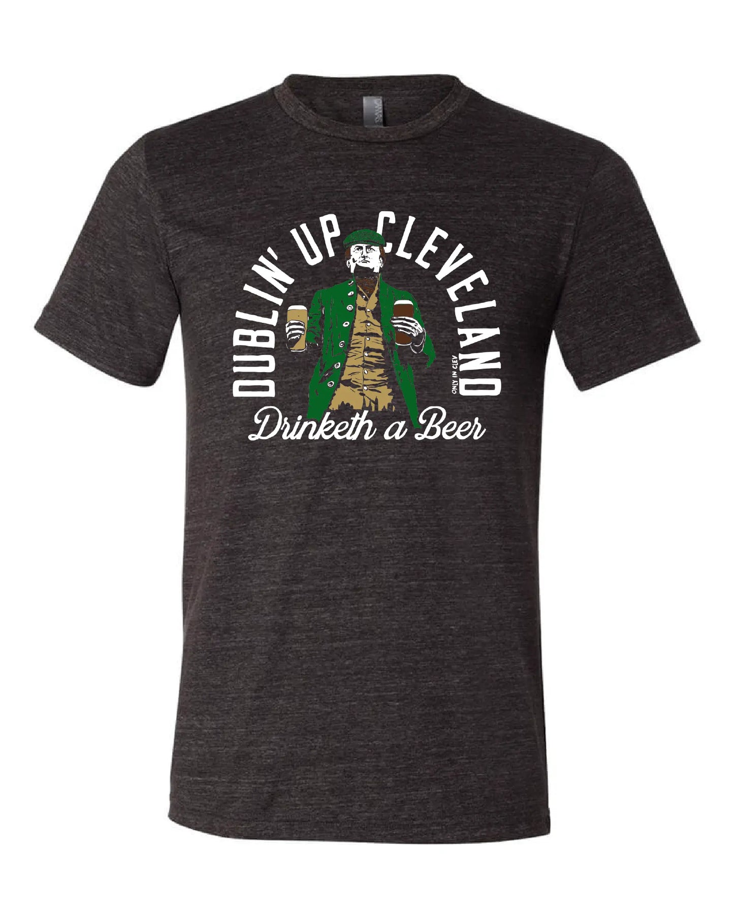 "Dublin Up Cleveland" on Black - Only in Clev 3XL-Men-s-Short-Sleeve-T-Shirt
