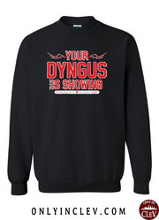 "Your Dyngus is Showing" Design on Black - Only in Clev