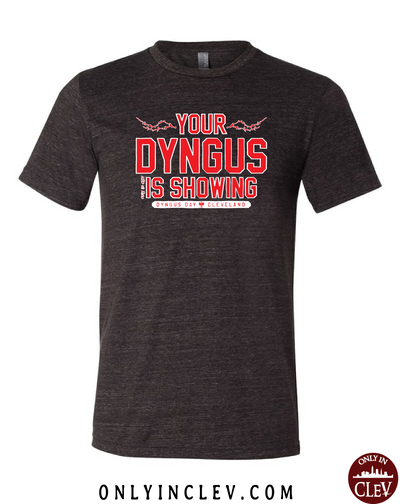 "Your Dyngus is Showing" Design on Black - Only in Clev