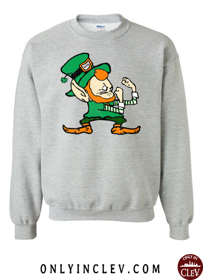 Cleveland Irish Elf Crewneck Sweatshirt - Only in Clev