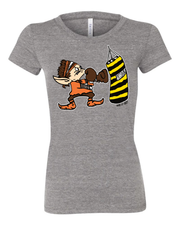 "Elf Punching Pittsburgh Bag" on Gray - Only in Clev