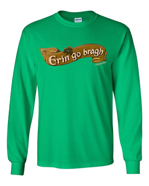 "Erin Go Braugh Cle" Design on Irish Green