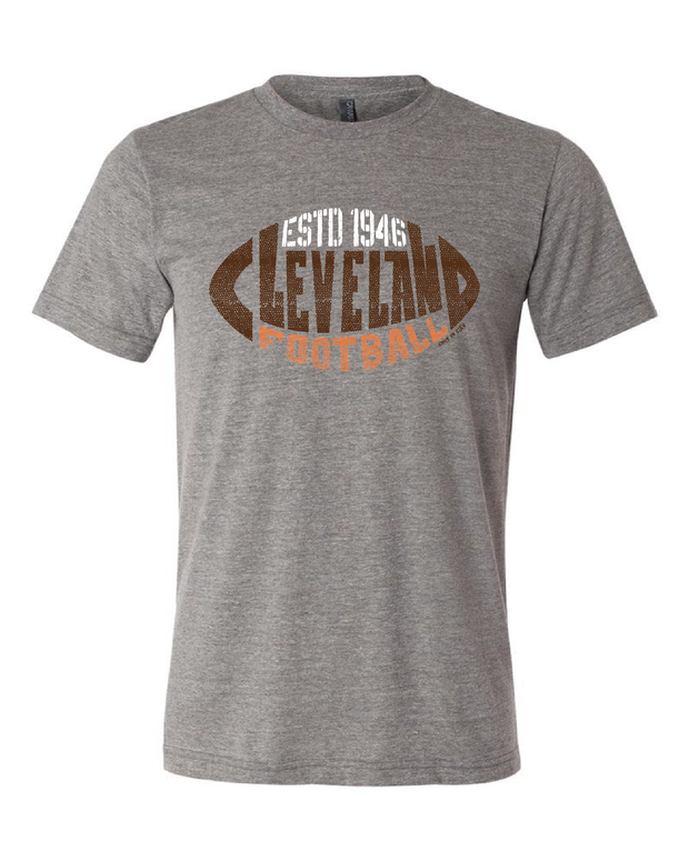 "Cleveland Football 1946" T Shirt on Gray
