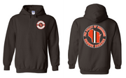 "Fox Valley 75 Anniversary Backers" Design on Brown