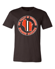 "Fox Valley Wisconsin Browns Backers" Design on Brown