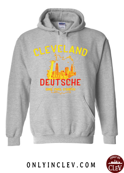 Cleveland Skyline Deutsche Hoodie - Only in Clev