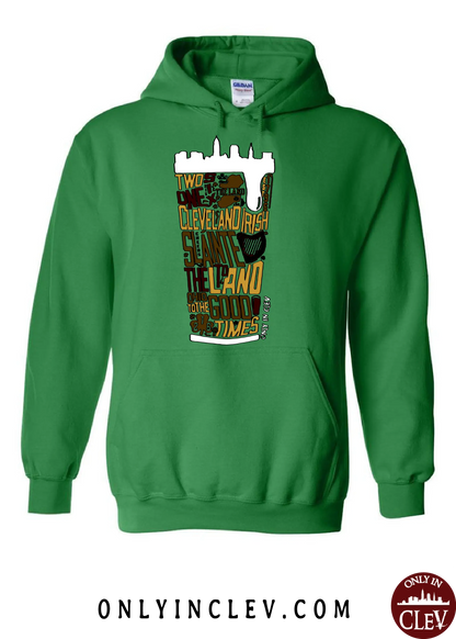 "Cleveland Irish Suds" design on Green - Only in Clev