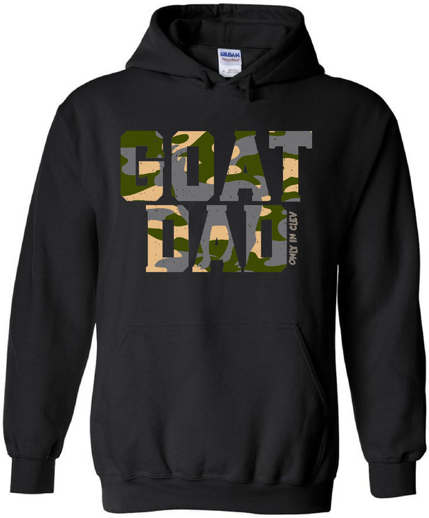 "G.O.A.T Dad" Greatest Dad of All Time" on Black - Only in Clev
