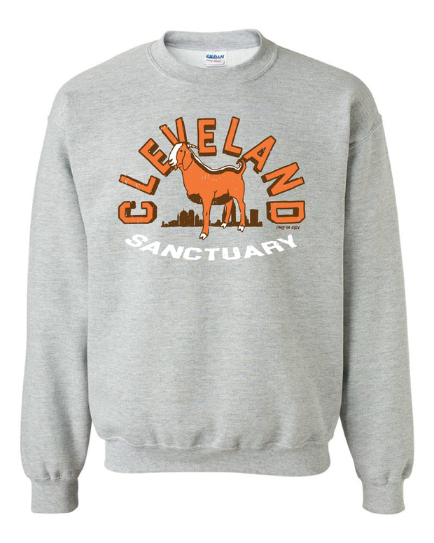 "Three Legged Goat" Design on Gray