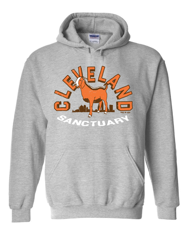 "Three Legged Goat" Design on Gray