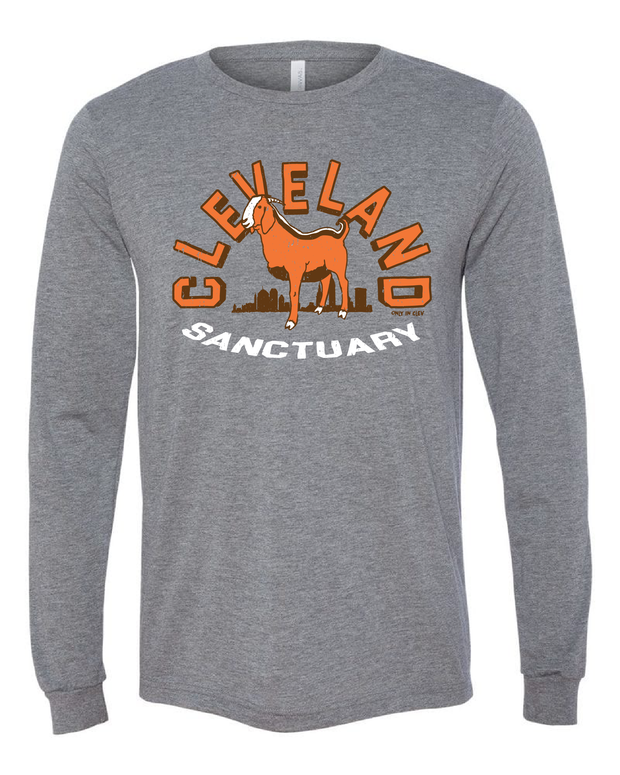 "Three Legged Goat" Design on Gray