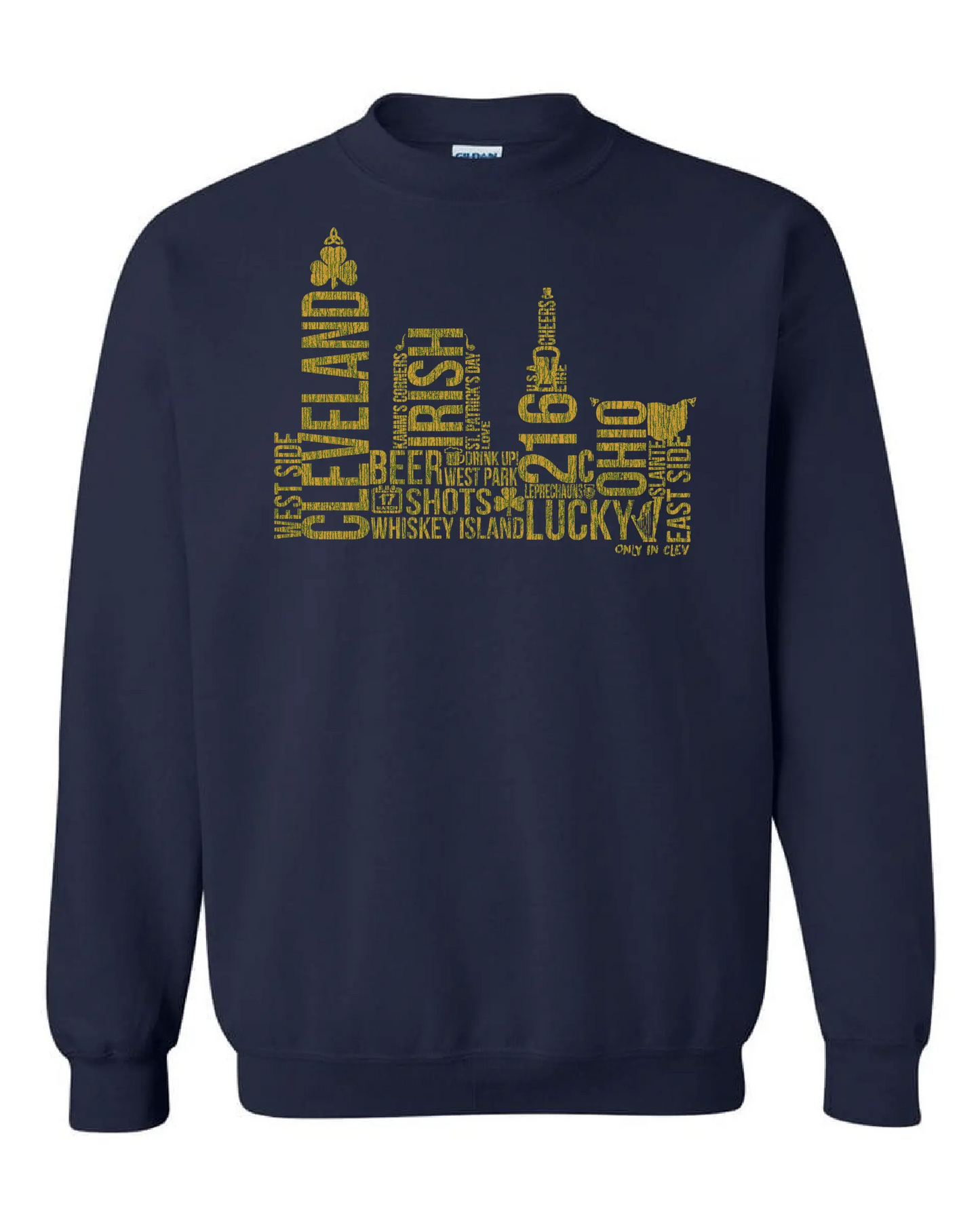 "Irish Skyline" on Navy - Only in Clev 