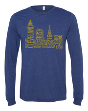 "Irish Skyline" on Navy