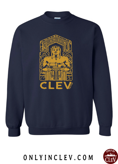 Cleveland Metallic Gold Guardian Crewneck Sweatshirt - Only in Clev
